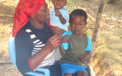 La Présidente sur place