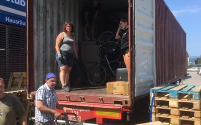 Le container R&P quitte la Suisse